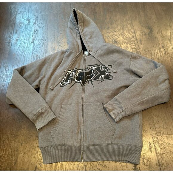 Fox Racing Other - Vintage Fox Grey Hoodie size‎ xl